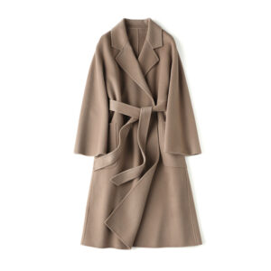 Cashmere coat tan